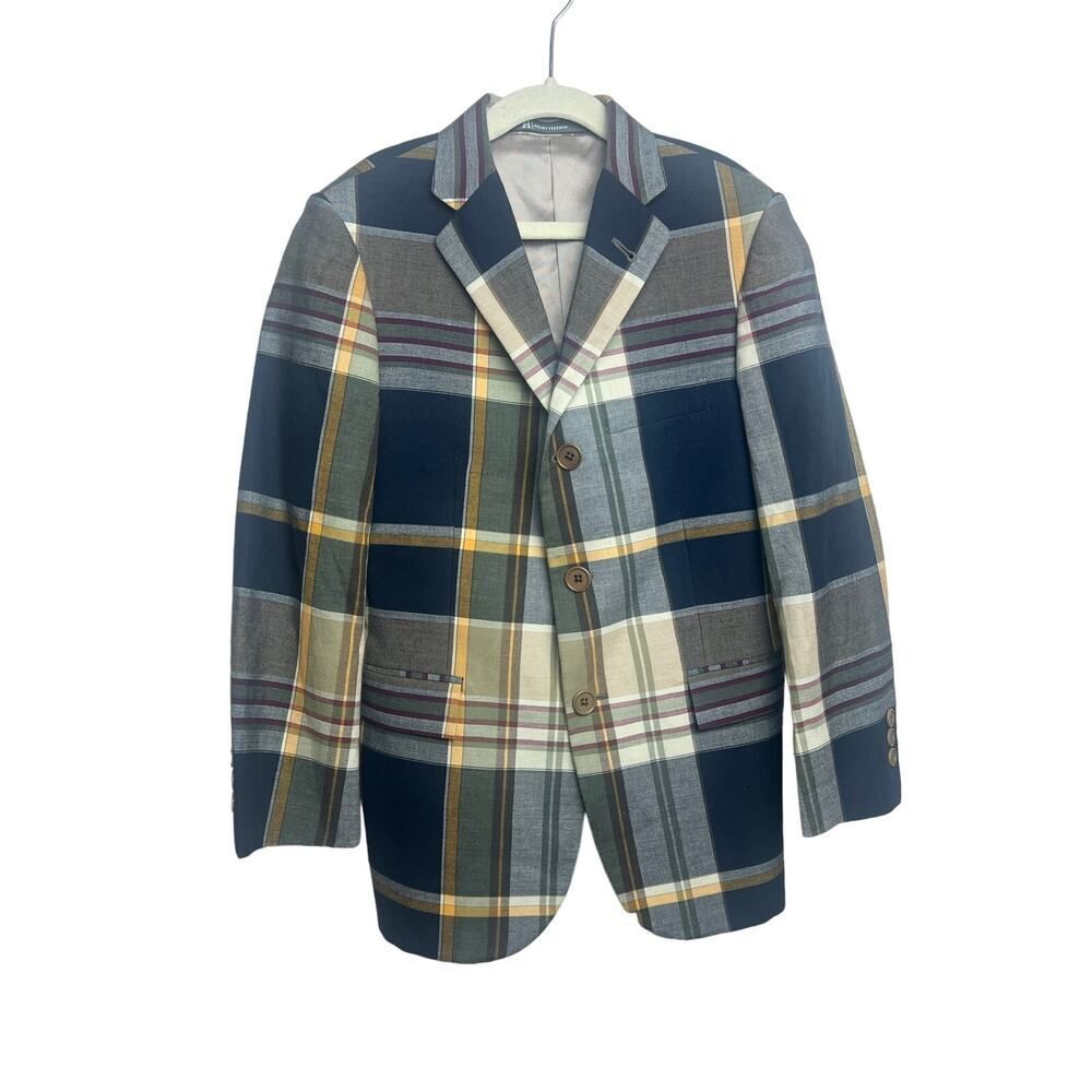 My First Hickey Freeman Plaid Boy's Blazer Sz. 8